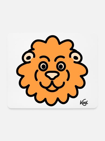 Lion Large - Mouse Pad (horizontal) - white