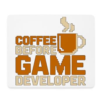 Game Developer Coffee Game Programmer Coffee Lover - Mousepad (Querformat) - Weiß - Vorne