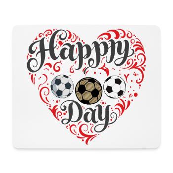 Football heart - Mouse Pad (horizontal) - white - Front