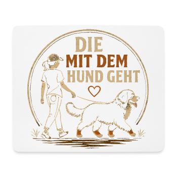 Berner Sennenhund Spruch Hundehalterin Humor - Mousepad (Querformat) - Weiß - Vorne
