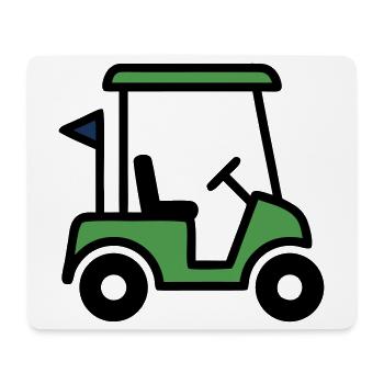 Golfcart Golfauto Golfsport Golfclub Herren - Mousepad (Querformat) - Weiß - Vorne
