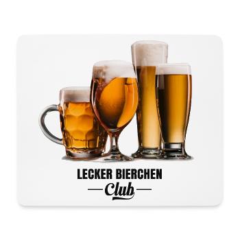 Lecker Bierchen Club - Bier Bierglas Bierliebhaber - Mousepad (Querformat) - Weiß - Vorne