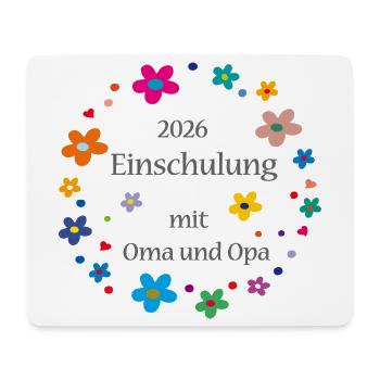 Einschulung 2026  - Mousepad (Querformat) - Weiß - Vorne