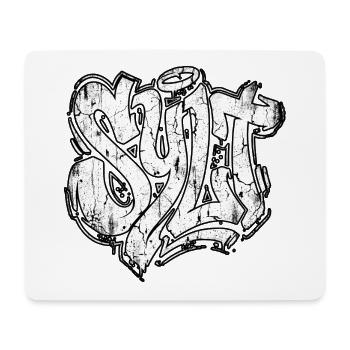 Sylt Graffiti Oldschool Hip Hop - Mousepad (Querformat) - Weiß - Vorne