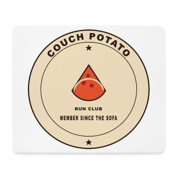 Couch Potato Run Club Logo - Mousepad (Querformat) - Weiß - Vorne