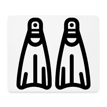 tauchen - Mousepad (Querformat) - Weiß - Vorne