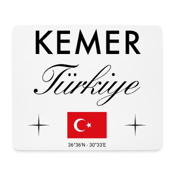 Kemer Turkey Coordinates Travel Souvenir - Mouse Pad (horizontal) - white - Front