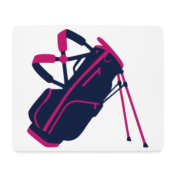 Icône du sac de golf pour l’équipement - Tapis de souris (format paysage) - blanc - Devant