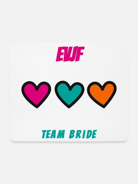 Junggesellinnenabschied. BRAUT. TEAM. TEAM MARIEE. ZUKÜNFTIGE BRAUT - Mousepad (Querformat) - Weiß