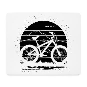 Mountain Biking Sketch - Mouse Pad (horizontal) - white - Front