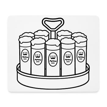 Kölschkranz – Kölsch Stangen Köln - Mousepad (Querformat) - Weiß - Vorne
