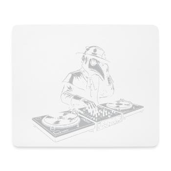 Dark Vibes Plague Doctor DJ - Mousepad (Querformat) - Weiß - Vorne