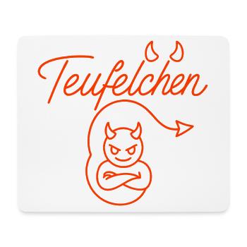 Teufel oder Engel Teufelchen - Mousepad (Querformat) - Weiß - Vorne