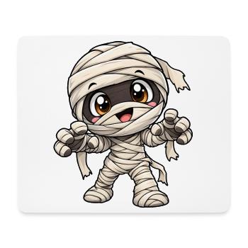 Mumie Kawaii Style – Süßes Halloween Motiv - Mousepad (Querformat) - Weiß - Vorne