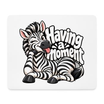 Zebra - Mousepad (Querformat) - Weiß - Vorne