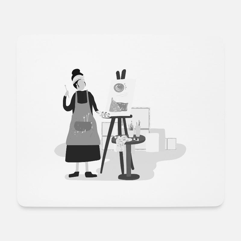 Kunst - Mousepad (Querformat) - Weiß
