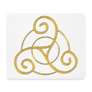 Triskele - Celtic Symbol Design 1 - Mousepad (Querformat) - Weiß - Vorne
