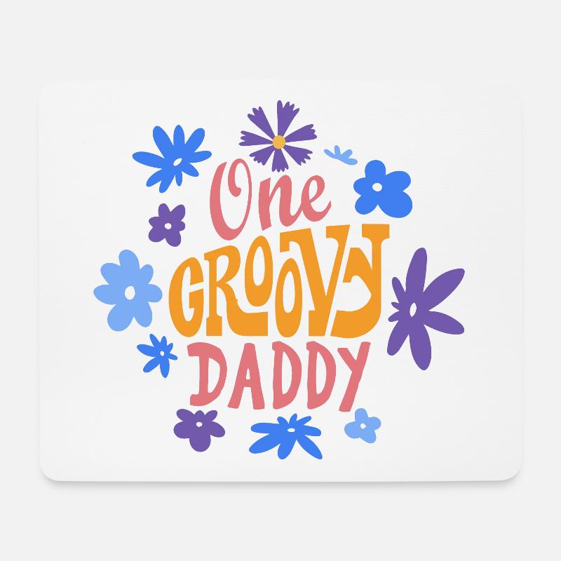 Ein grooviger Papa, Ein toller Papa - Mousepad (Querformat) - Weiß