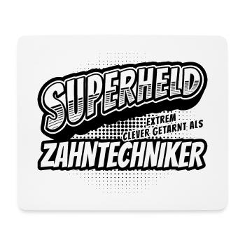 Superheld, clever getarnt als Zahntechniker - Mousepad (Querformat) - Weiß - Vorne