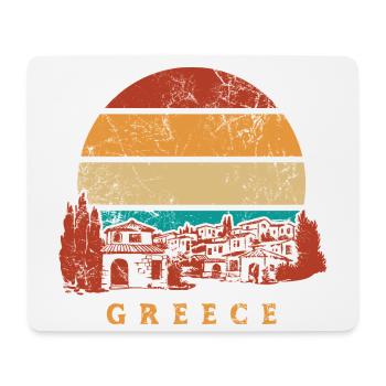 Greece Sunset - Griechenland Urlaub - Mousepad (Querformat) - Weiß - Vorne