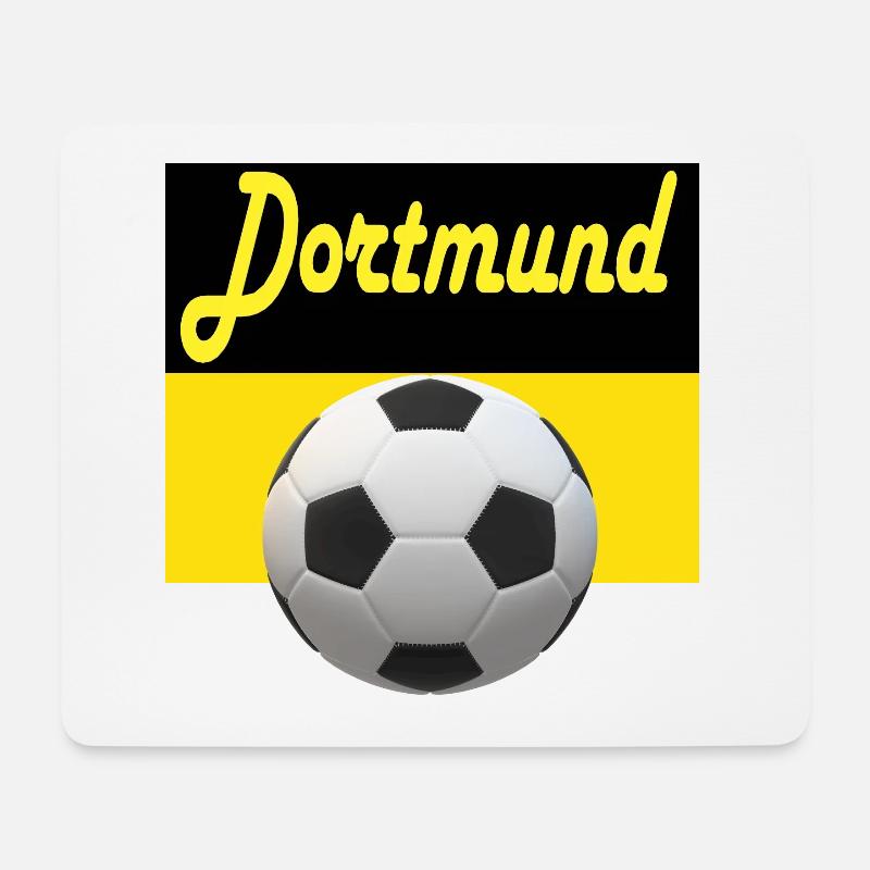 Dortmund Fussball Design - Mousepad (Querformat) - Weiß
