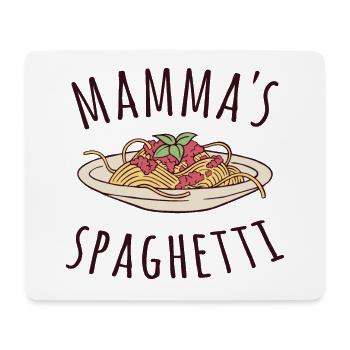 Mamma's Spaghetti - Mousepad (Querformat) - Weiß - Vorne