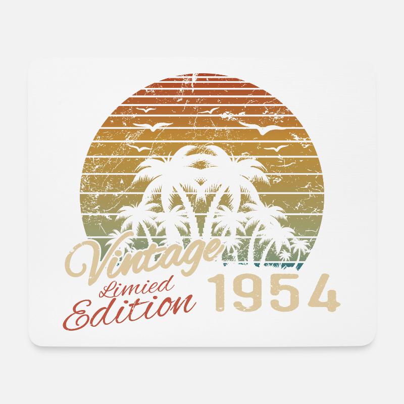 Vintage 1954 Geburtstagsgeschenk 1954 Retro 1954 - Mousepad (Querformat) - Weiß