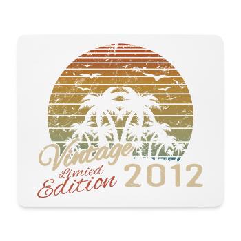 Jahrgang 2012 Geburtstagsgeschenk 2012 Retro 2012 - Mousepad (Querformat) - Weiß - Vorne