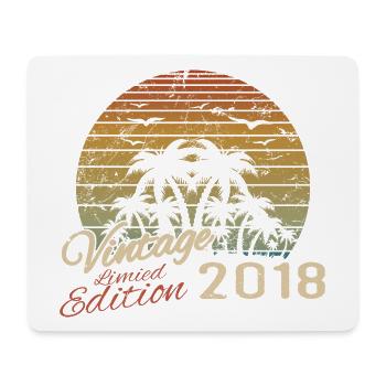 Jahrgang 2018 Geburtstagsgeschenk 2018 Retro 2018 - Mousepad (Querformat) - Weiß - Vorne