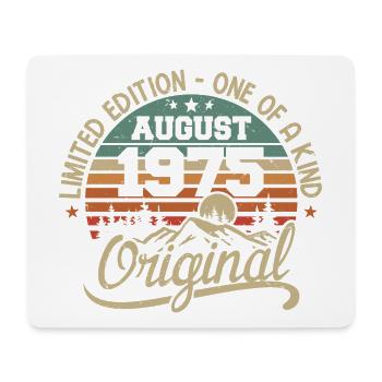 August 1975 Geburtstagsgeschenk - geboren im August 1975 - Mousepad (Querformat) - Weiß - Vorne