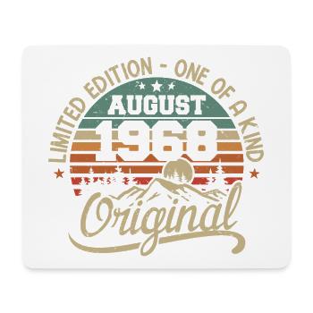 August 1968 Birthday Gift - Born August 1968 - Mouse Pad (horizontal) - white - Front