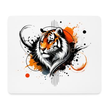Colorful Watercolor Tiger - Mouse Pad (horizontal) - white - Front