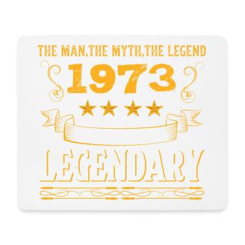 Legendary 1973 motif for vintage fans - Mouse Pad (horizontal) - white - Front