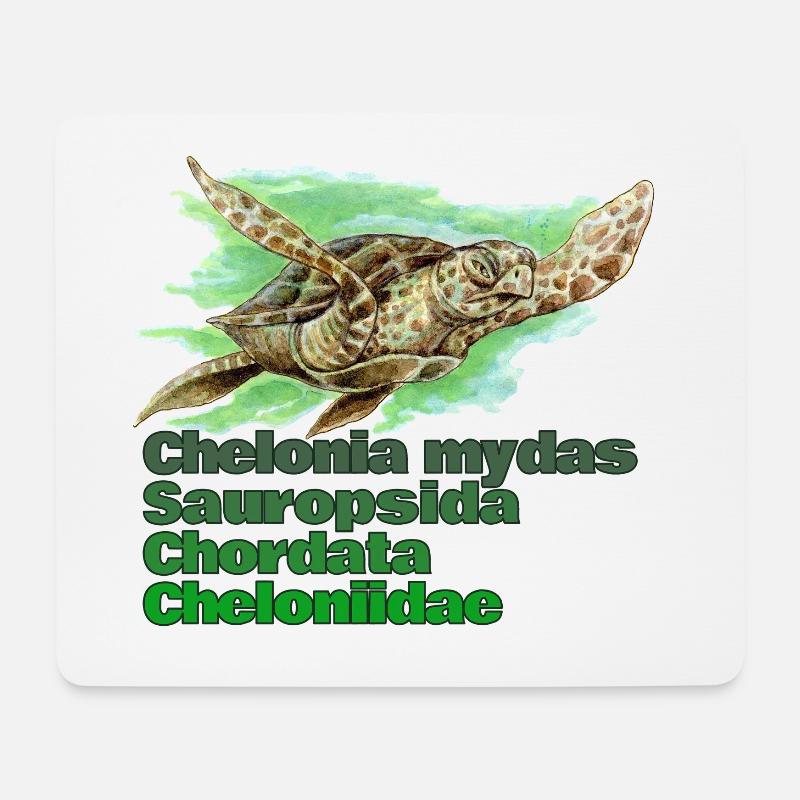 GRÜNE MEERESSCHILDKRÖTE - Mousepad (Querformat) - Weiß