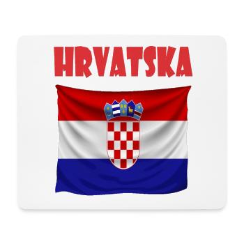 Kroatien Design - Mousepad (Querformat) - Weiß - Vorne