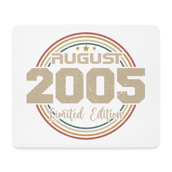 Jahrgang Jahrgang August 2005 Geburtstagsgeschenk 2005 - Mousepad (Querformat) - Weiß - Vorne