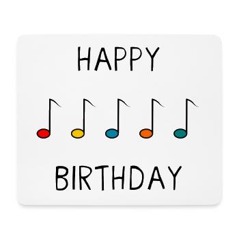 ALLES GUTE ZUM GEBURTSTAG. ALLES GUTE ZUM GEBURTSTAG. JAHRESTAG. - Mousepad (Querformat) - Weiß - Vorne