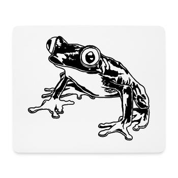 Laubfrosch Grafik Aquatische Amphibienfrosch Liebhaber - Mousepad (Querformat) - Weiß - Vorne