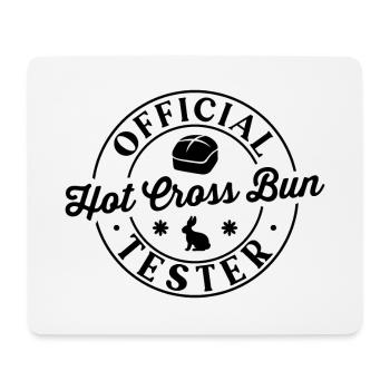 Testeur officiel de Hot Cross Bun - Tapis de souris (format paysage) - blanc - Devant