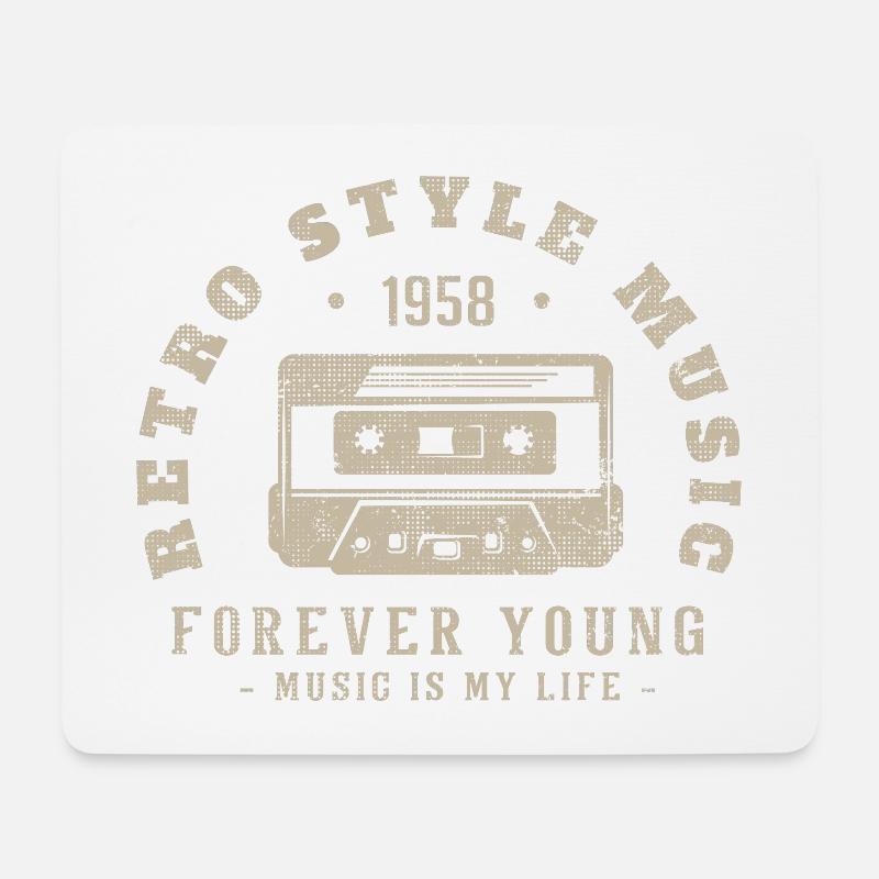 Retro 1958 Geburtstagsgeschenk 1958 Jahrgang 1958 - Mousepad (Querformat) - Weiß