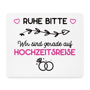 Hochzeitsreise Flittern Flitterwochen Reise Urlaub - Mousepad (Querformat) - Weiß - Vorne