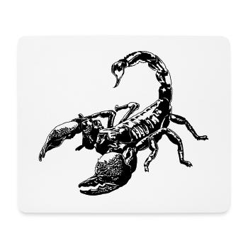 Coole Skorpion-Insektenskizze Grafik Skorpion-Liebhaber - Mousepad (Querformat) - Weiß - Vorne