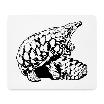 Cool Pangolin Sketch Graphic Wildlife Creature - Mouse Pad (horizontal) - white - Front