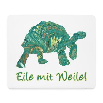 schildkröte e 71 - Mousepad (Querformat) - Weiß - Vorne