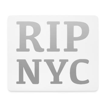 RIP NYC Monochromes Design - Mousepad (Querformat) - Weiß - Vorne