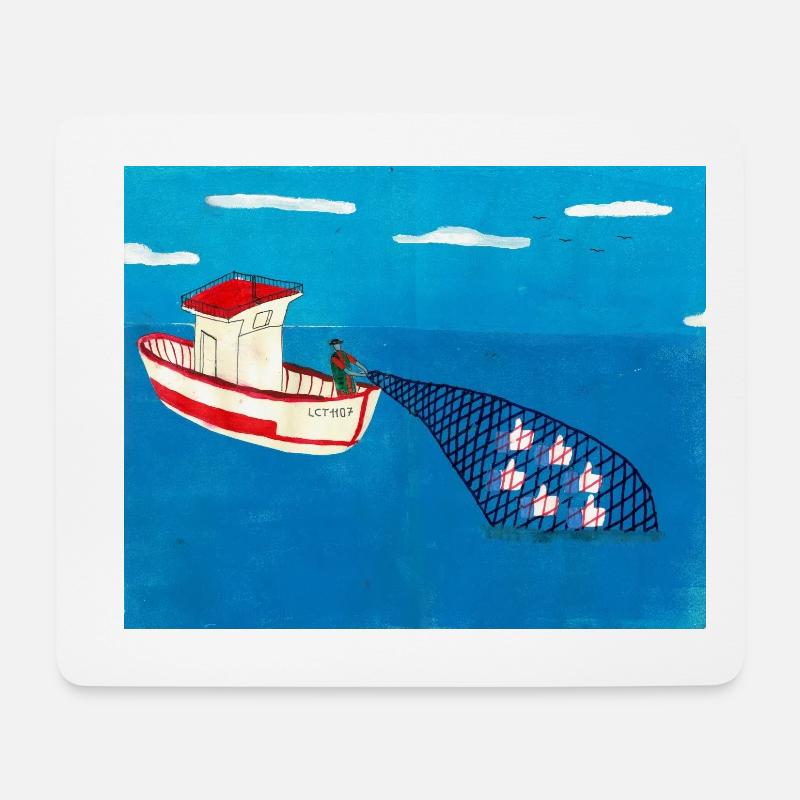 wie - Mousepad (Querformat) - Weiß