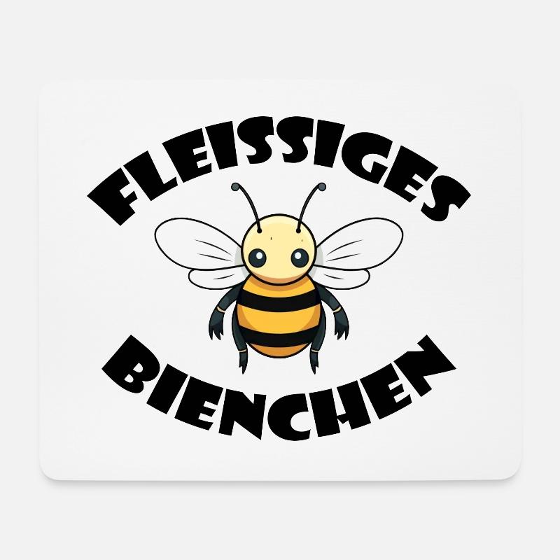 Fleißiges Bienchen - Mousepad (Querformat) - Weiß