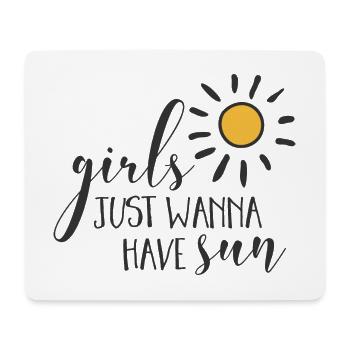 Design Girl Power Soleil Inspirant - Tapis de souris (format paysage) - blanc - Devant