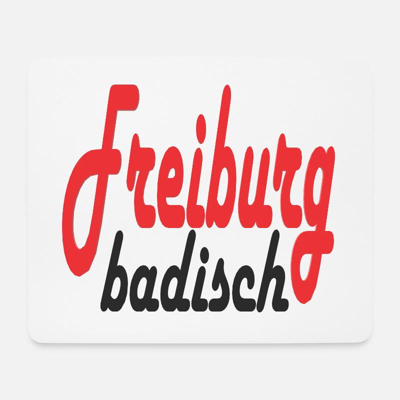 Freiburg Design - Mousepad (Querformat) - Weiß
