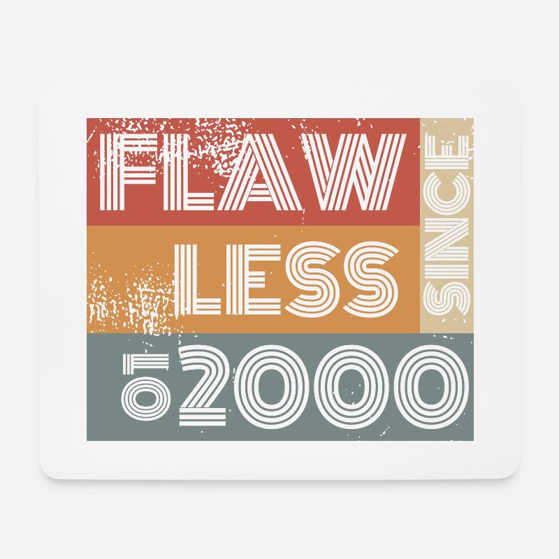 25. Geburtstag Flawless since 10/1999 - Mousepad (Querformat) - Weiß